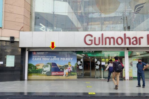 Gulmohar Park Mall Facade Glass Branding-02